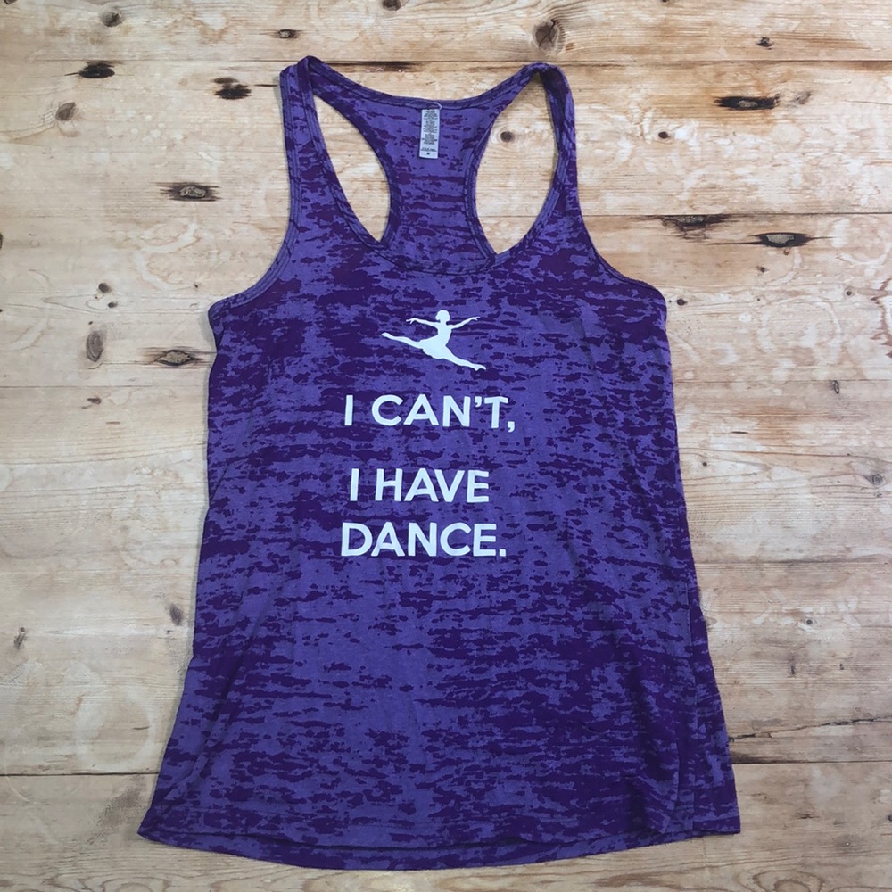 Cover Dance Purple Racerback Graphic Tank